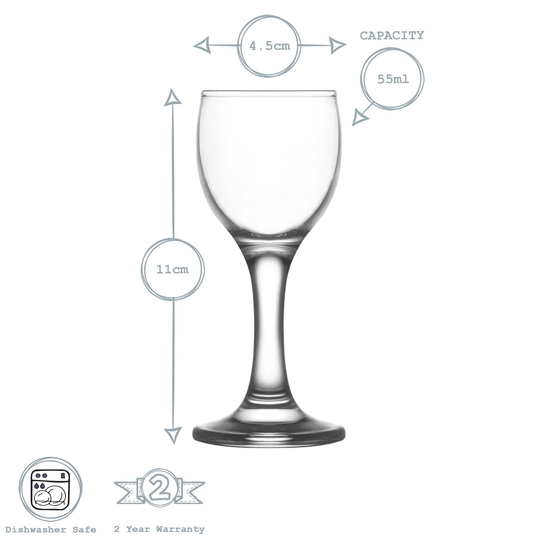 55ml Misket Sherry Glasses - Pack of Six
