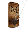 CUSTOMIZABLE Wall Mounted Ring Toss Game with Bottle Opener - Name Monogram