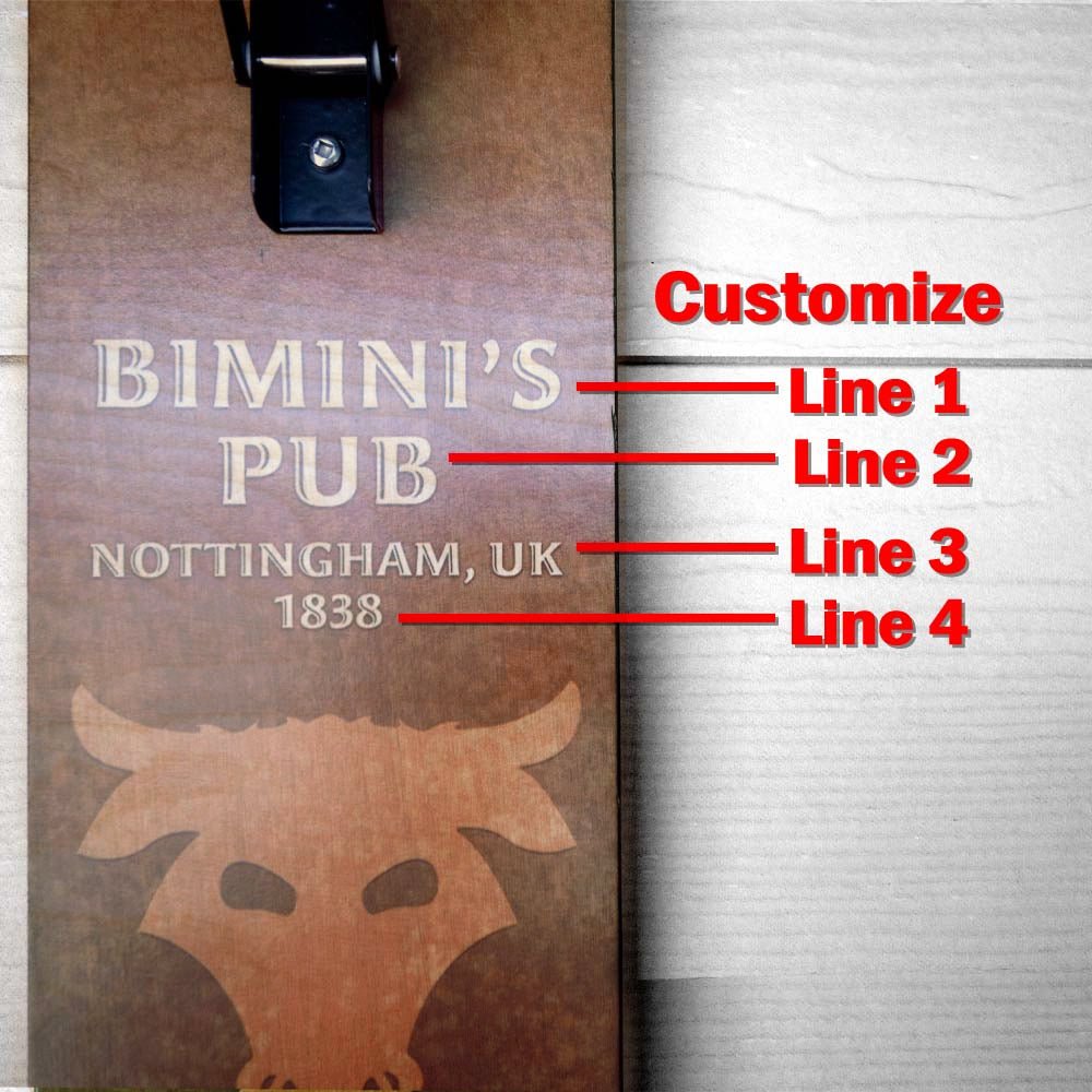 CUSTOMIZABLE Wall Mounted Folding Ring Toss - Bull - Multiple Colors Available!