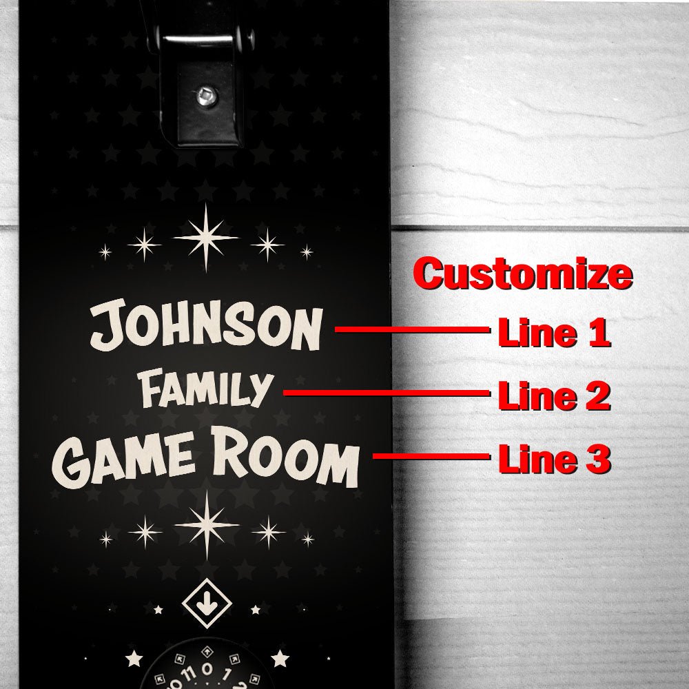 CUSTOMIZABLE Wall Mounted Folding Ring Toss - Game Room - Multiple Colors Available!