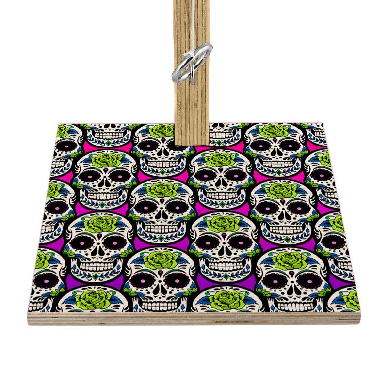 Small Tabletop Ring Toss Game - Sugar Skulls - Multiple Color Options