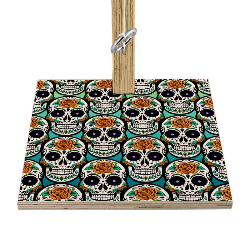 Small Tabletop Ring Toss Game - Sugar Skulls - Multiple Color Options