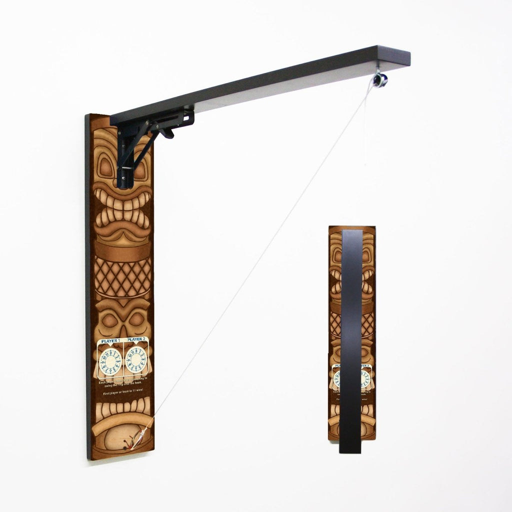 Wall Mounted Folding Ring Toss - Tiki Totem - Multiple Colors Available