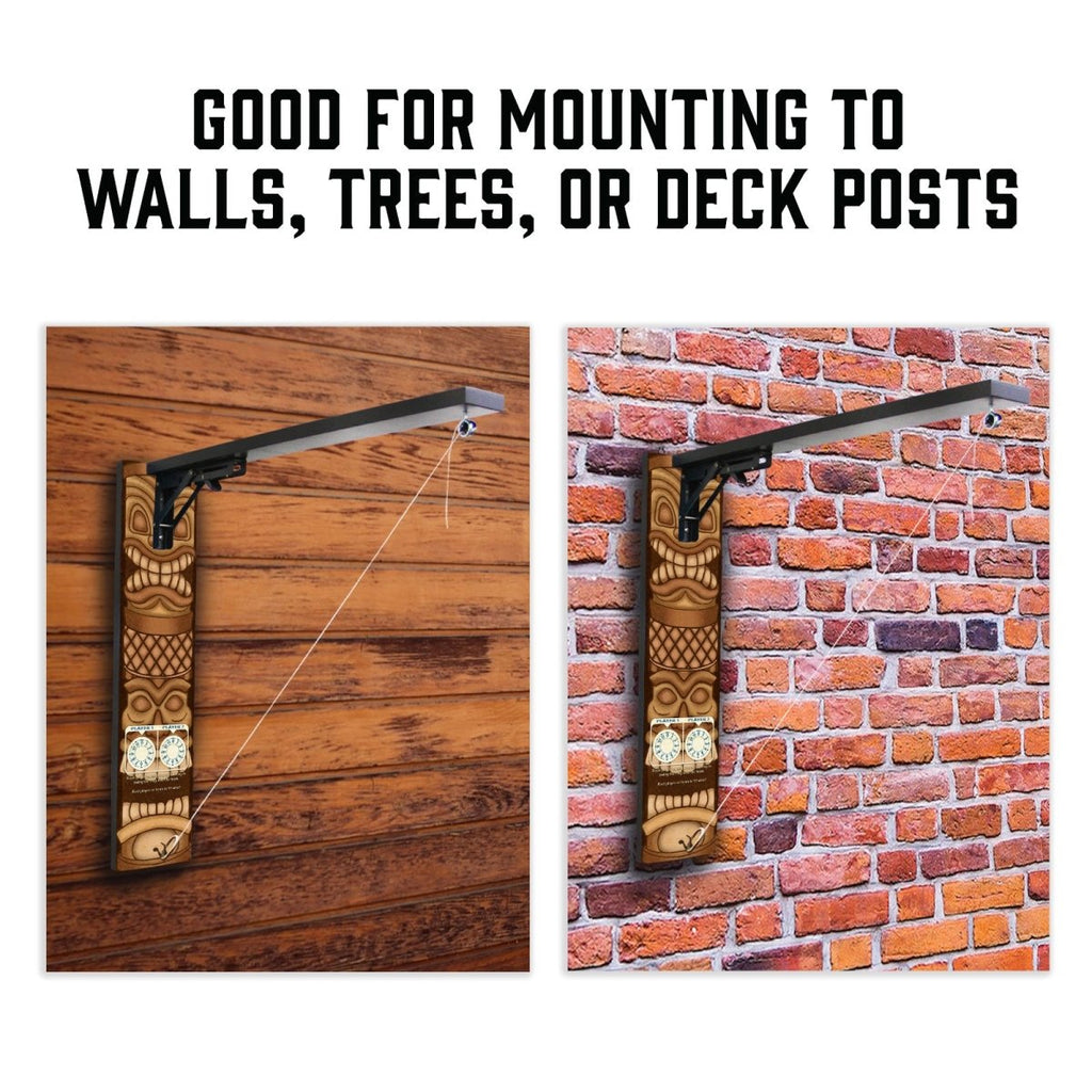 Wall Mounted Folding Ring Toss - Tiki Totem - Multiple Colors Available